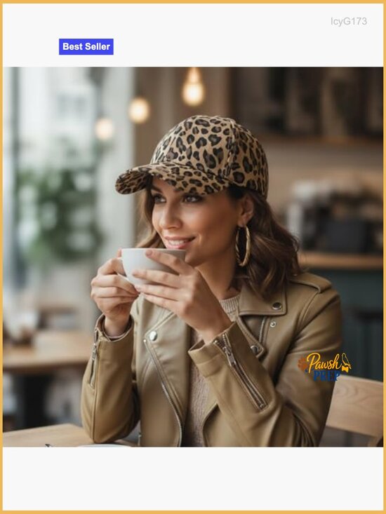 Adjustable Cheetah Print Baseball Cap Trucker Hat